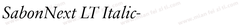 SabonNext LT Italic字体转换